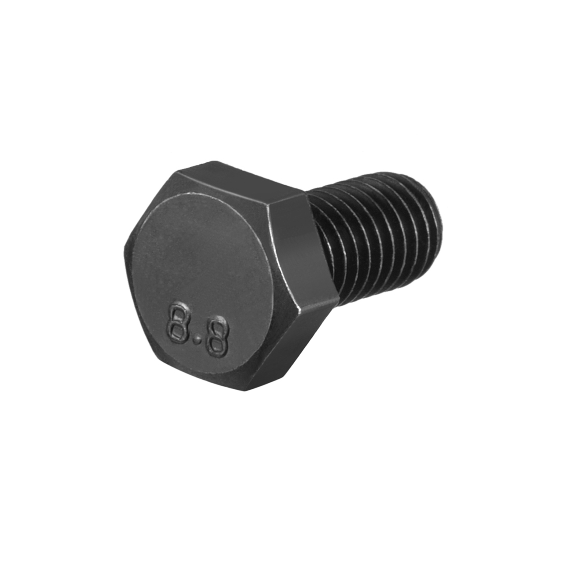 M8x16mm Hex Bolts Grade 8.8 Carbon Steel Black 40 Pack