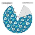 thumbnail image 2 of Sikiie Daisies Flowers 30-48 inches {designName} Print Christmas Tree Skirt Snowman Xmas Tree Skirt with Edge Christmas Decorations for Holiday Party48", 2 of 7