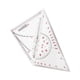 thumbnail image 1 of 2 piezas Regla triangular Transportador de ángulos cuadrados Transportador Regla de medición triangular Regla matemática para ingeniero Profesor, 1 of 9