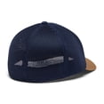 thumbnail image 4 of Gorra de malla con la bandera del árbol de Columbia, unisex, color azul universitario, talla S/M, 4 of 5