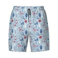 thumbnail image 4 of Lsque Mens Swim Trunks Animal Pattern - Bathing Suit Compression Liner - Beach Swim Shorts Swimwear - (S-3XL) - Stretch Quick Dry -X-Large, 4 of 9