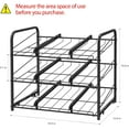 thumbnail image 2 of 2 pack Can Organizer for Pantry Stackable, Stacking Can Storage Dispensers Small Space Holds up to 36 Cans for Pantry, Kitchen, Cabinet Black, 2 of 7
