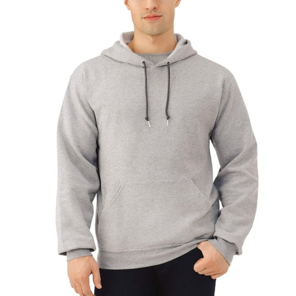 Fruit of the Loom Men's and Big Men's Eversoft Fleece Pullover Hoodie Sweatshirt, up to Size 3XL