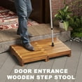 thumbnail image 5 of Acacia Wood Outdoor Steps, 3.5" Height Wooden Platform, Bed Step Stool for Adults Seniors Kids, Stepping Platforms for Bedside Bathroom Hot Tub, 5 of 7