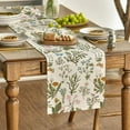thumbnail image 3 of Wildflowers Floral Spring Table Runner, Butterfly Seasonal Summer Kitchen Dining Table Decoration for Home Party Decor 13x108 Inch, 3 of 6