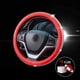 thumbnail image 2 of Funda para volante de coche, antideslizante, absorbente del sudor y con luces intermitentes, color rojo., 2 of 5
