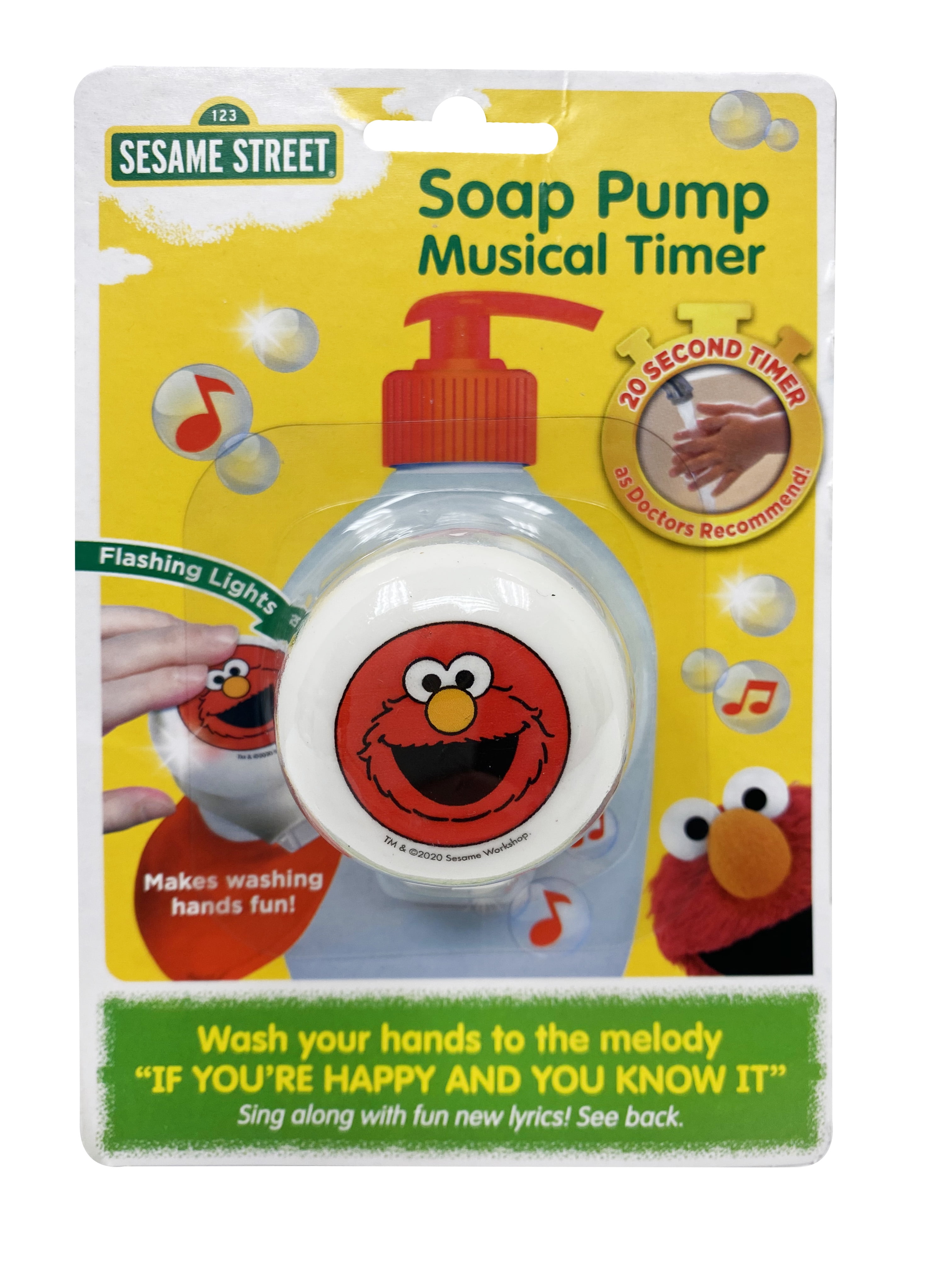 Sesame Street Elmo Soap Pump Musical Handwash Timer - Walmart.com