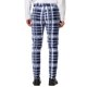 thumbnail image 3 of INSPIRE CHIC Pantalones de vestir de cuadros ajustados de color bloque para hombre 34 azul marino, 3 of 7