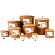 E-Jen Premium Kimchi, Sauerkraut Container Probiotic Fermentation with Inner Vacuum Lid Round (11.8 gal/ 45L)