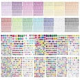 thumbnail image 1 of 28 Sheets Various Shapes Self-Adhesive Gem Stickers, 3510pcs Multicolor Face Gems Stick on, DIY Face Jewels Rhinestone Stickers for Crafts, 1 of 8