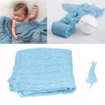 thumbnail image 5 of Stretch Newborn Wrap, Photography Swaddling Wrap Soft Healthy Breathable Absorbent Lovely Exquisite Multifunctional For Birthdays For Photography, 5 of 5