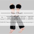 thumbnail image 3 of LSQii Wrist and Leg Warmers Set Fluffy Faux Fuzzy Boot Covers for Women Solid Color Long Plush Warms Socks for Stage Performances Winter Spring White, 3 of 4