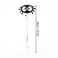 thumbnail image 2 of Unique Bargains 1 Pc Portable Spider Pattern Cat Playing Rod for Indoor Entertainment Black Plastic, 2 of 3