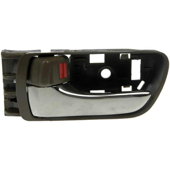 Dorman 81286 Front Driver Side Interior Door Handle for Specific Toyota Models, Chrome Lever; Brown Housing
