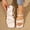 Beige, variant on Women's Strappy Sandals Summer 2026 Square Toe Solid Color Comfortable Versatile Elegant Dressy Dress Shoes Cute Vacation Ankle Strap Slip On Flat Sandals Purple 7.5
