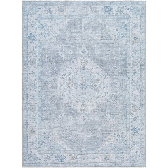 My Texas House Everyday Living Gemma Traditional Medallion Indoor Washable 5' x 8' Area Rug