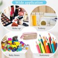 thumbnail image 3 of Clear TPU、Canvas Zipper Pencil Bag Exam Pen Pencil Pouch Case Make up Cosmetic Bag - pink, 3 of 5