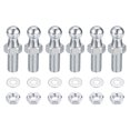thumbnail image 1 of Uxcell 6 Paquete M8 x 1 1/4" Pernos de Bola con Tuercas de Bloqueo y Arandelas, Tornillos de Bola de Aluminio para Accesorios de Extremo de Soporte de Elevación de Gas Universales, Plata, 1 of 6