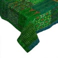 thumbnail image 3 of Patchwork Silk Kantha Quilt Bedcover Silk Patola Quilt Throw Blanket, 3 of 5