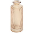 thumbnail image 3 of (2 pack) Mainstays Mini Ribbed Translucent Glass Tabletop Indoor Vase, 5.2", Champagne, 3 of 8