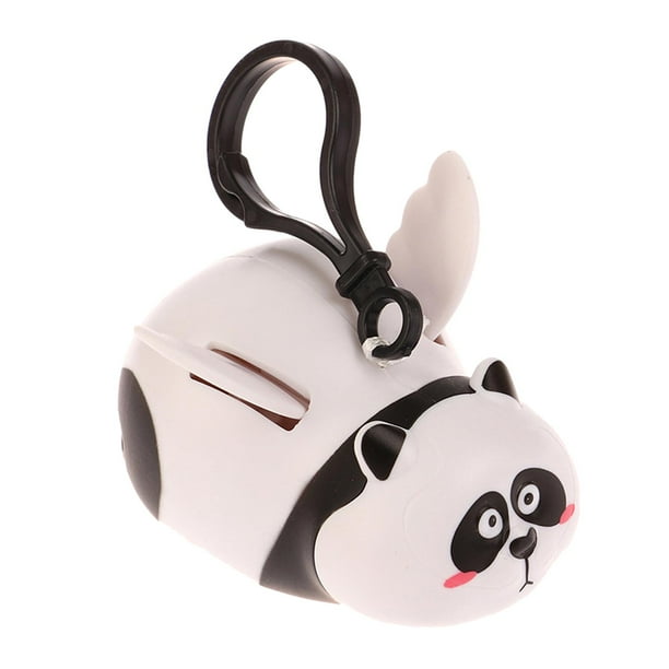 Llavero de animal de dibujos animados con alas, llavero de anime, llavero de animal volador para niño Panda