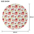thumbnail image 2 of Round Tablecloth Spring Summer 60x60 Inch Round flower Table Cover for Party Dinner Picnic, 2 of 5