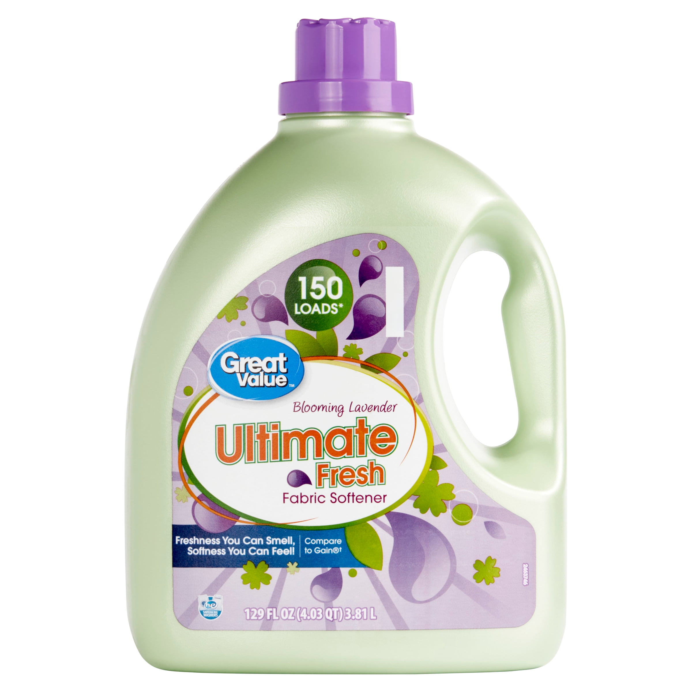 Great Value Ultimate Fresh Liquid Fabric Softener, Blooming Lavender