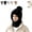 Black, variant on 3-in-1 Winter Beanie Hat with Built-In Scarf and Hood, Plush-Lined Knit Windproof Head and Neck Cover for Outdoor Wear