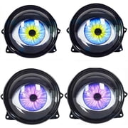 Demon Eye Headlights, 2026 New Realistic LED Moving Ghost Eye Car Headlight, Control, 12-36V, 33 Light Modes, with Color Lenses for Eyes, Light Up Big Eyeball Lights For Car