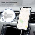 thumbnail image 6 of iHome Magnetic Wireless Charging Air Vent Car Mount, 10W, Compatible with MagSafe Cases (White), 6 of 7