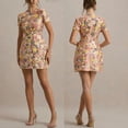 thumbnail image 2 of New Spring/Summer Short-Sleeve Sequined Round Neck Dress, Casual Party Dress for Women, 2 of 5