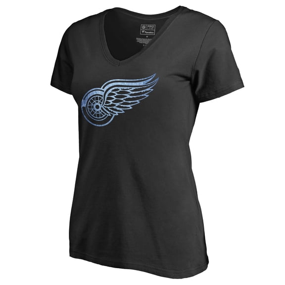 Women's Black Detroit Red Wings Pond Hockey T-Shirt