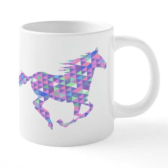 CafePress - Running Horse Mugs - 20 Oz White Ceramic Mega Mug