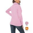 thumbnail image 4 of Asklazy Women's Turtleneck Sweater Long Sleeve Cozy Warm Casual Lightweight Soft Pullover Jumper Tops,Light Pink,3XL, 4 of 8