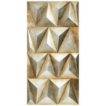 Manufacturer "Steel" Mixed Media Iron Hand Painted Dimensional Wall Art Sculpture