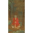 thumbnail image 2 of dynasty, China Ming 14x24 White Modern Wood Framed Museum Art Print Titled - Shakyamuni under the Bodhi Tree, 2 of 4