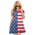 Toddler Girls Casual Dresses Fourth Of July Independent Day Star