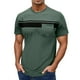 thumbnail image 1 of Camiseta de manga corta con cuello redondo y estampado a rayas para hombre, gráficos en 3D, poliéster y spandex, ropa informal para el día a día, tallas S-XXXL, 1 of 7