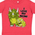 thumbnail image 3 of Inktastic I Love My Mom with Baby and Mommy Triceratops Gift Toddler Boy or Toddler Girl T-Shirt, 3 of 4
