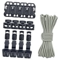 thumbnail image 2 of Kit de actualización de cordón elástico para mochila con mayor capacidad de almacenamiento, cordón elástico resistente para escalada Gris, 2 of 8