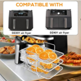 thumbnail image 5 of 2PCS Air Fryer Rack for Air Fryer Multi-Layer Double Basket Air Fryer Accessories Stainless Steel Grilling Rack Cooking, 5 of 5