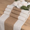 thumbnail image 2 of 30*180cm rustic table runner burlap fabric vintage farmhouse table decor, 2 of 5