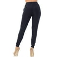 thumbnail image 2 of World of Leggings Buttery Smooth Solid Basic Navy Joggers - Navy Medium, 2 of 2