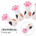 thumbnail image 3 of OULII 10Pcs Reusable Silicone Manicure Tool Covers Antislip Cat Paw Design for Nail Care Tools, 3 of 6
