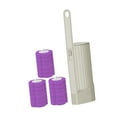 thumbnail image 4 of Cepillo de baño depurador, suministros de limpieza eficientes, cepillos para limpiar cabezales de repuesto para baño, hotel, hogar Púrpura, 4 of 8