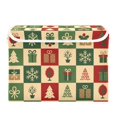 thumbnail image 7 of Yayeee Collapsible Cube Storage Bin with Lid Fabric Closet Decorative Basket with Handles, Christmas Plaid Pattern, 7 of 7