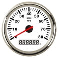 thumbnail image 1 of 85mm Car Boat Tacho Sensor Marine Tacho Meter with LCD Hourmeter 3000 4000 6000 8000 RPM Boat Tachometer 12V/24V Red Backlight ,Wide Applicability, 1 of 7