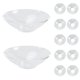 thumbnail image 2 of Bobinas de Vidrio para Candelabros, 12 Protectores Antigoteo Velas, Anillos Velas Cónicas, Atrapagotas Velas., 2 of 5