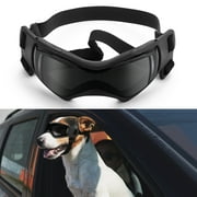 Angle View: Ownpets Pet Dog Goggles with Adjustable Strap UV Protection Black