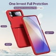 thumbnail image 3 of for Samsung Galaxy Z Flip 4 Phone Case Liquid Silicone Grip, Cute Thin Slim Soft Rubber TPU Plain Smooth Gel Cover for Women Girl Aesthetic Design, Matte Solid Protective & Shockproof, Red, 3 of 13